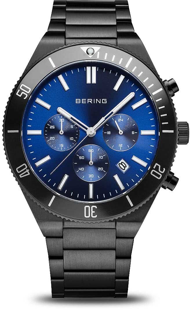 Orologio da uomo Bering Classic 15043-727 • Vetro zaffiro antigraffio • Quadrante blu sunray
