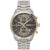 BOSS Grand Prix 1514252 Herren Armbanduhr Grau • Chronograph mit Tachymeter • Zweifarbiges Edelstahlarmband