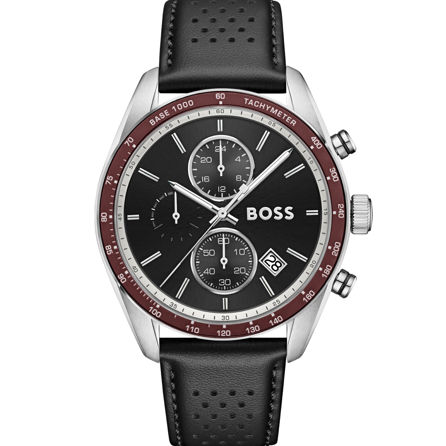 BOSS Grand Prix 1514343 Herrenuhr Schwarz • Quarzwerk • Klassisches Design