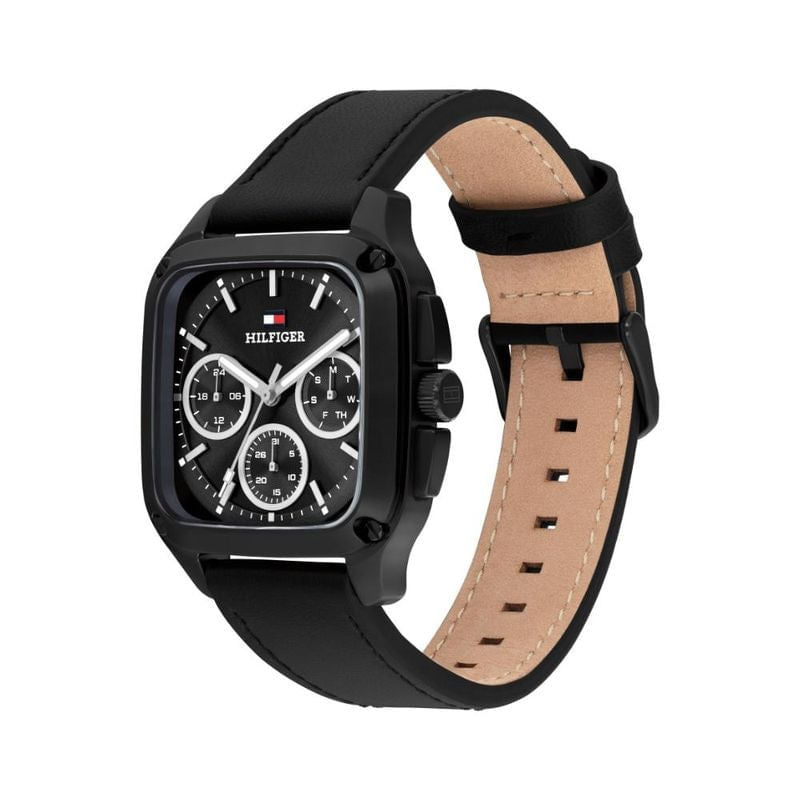 Tommy Hilfiger 1792220 Herren Armbanduhr Schwarz • Multifunktionswerk • 5 BAR Wasserdicht
