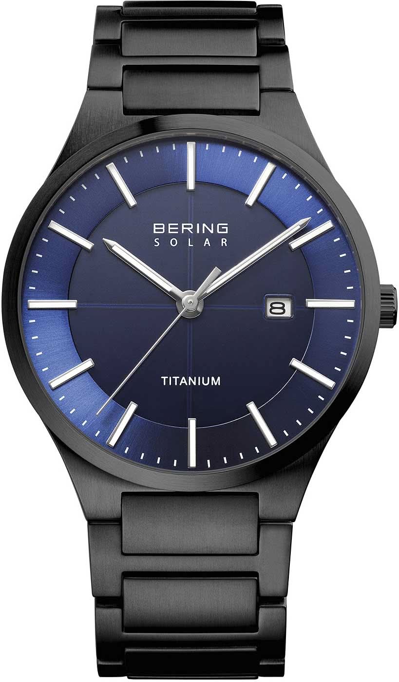 Orologio da uomo Bering Solar 15239-727 • Vetro zaffiro • Titanio
