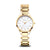 Bering Classic Titanium 15630-734 Damenuhr Gold • Saphirglas • Swarovski-Elemente