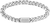 Edelstahl-Armband mit Kettengliedern, silberfarben, mit rechteckiger BOSS-Plakette