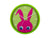 Karlsson Peekaboo Bunny KA5997DG Wanduhr Dunkelgrün • Bewegliche Augen • Kinderzimmer-Design