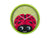 Karlsson Peekaboo Ladybug KA5997GR Wanduhr Grün • Bewegliche Augen • Kinderzimmer-Design