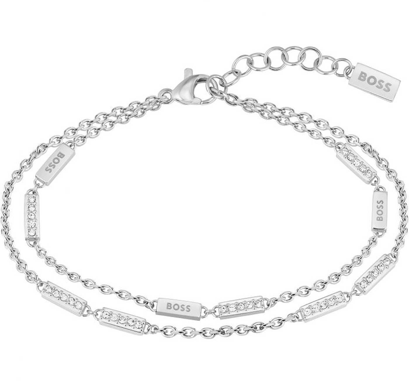 Boss Jewelry 1580448 - Bracciale LARIA a doppia fila con elementi di collegamento