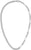 Collana in acciaio inossidabile color argento con design a catena a maglie