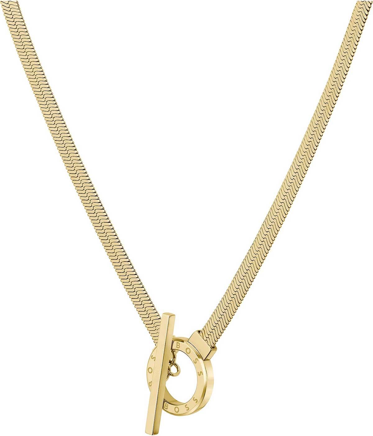 Boss Jewelry 1580480 - Collana a spina di pesce ZIA con chiusura a T