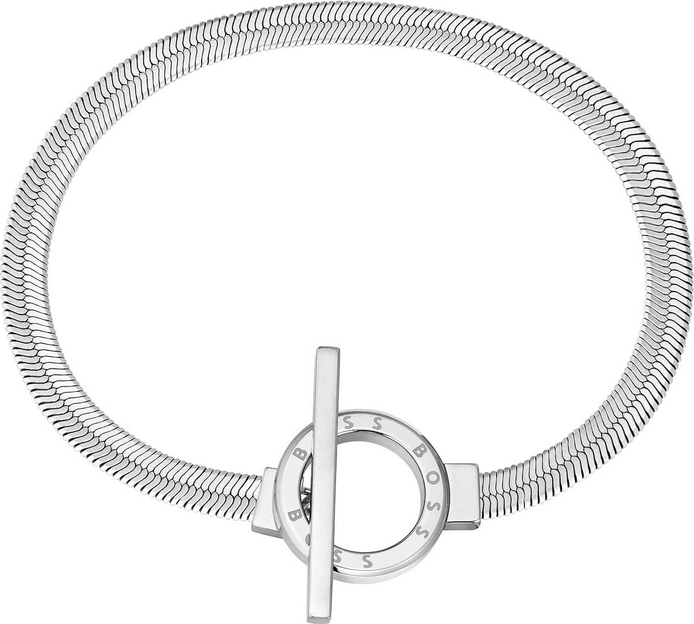 Boss Jewelry 1580485 - Bracciale a spina di pesce ZIA con chiusura a T
