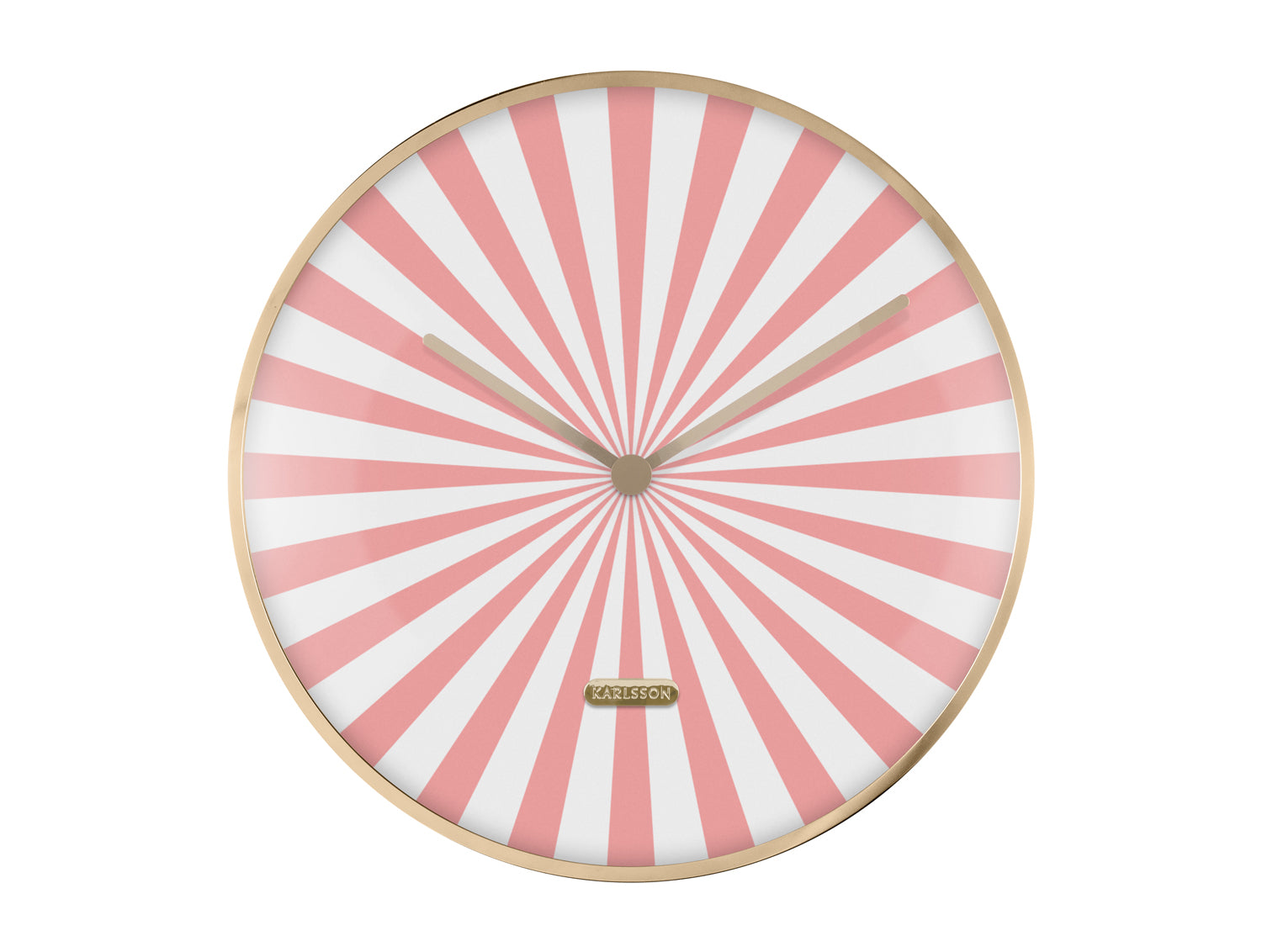 Karlsson Candy Swirl Dome KA6007PI Wanduhr Flamingo-Pink • Geräuschloses Sweep-Uhrwerk • Verspieltes Spiral-Design