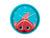 Karlsson Peekaboo Goldfish KA5997LB Wanduhr Hellblau • Bewegliche Augen • Kinderzimmer-Design