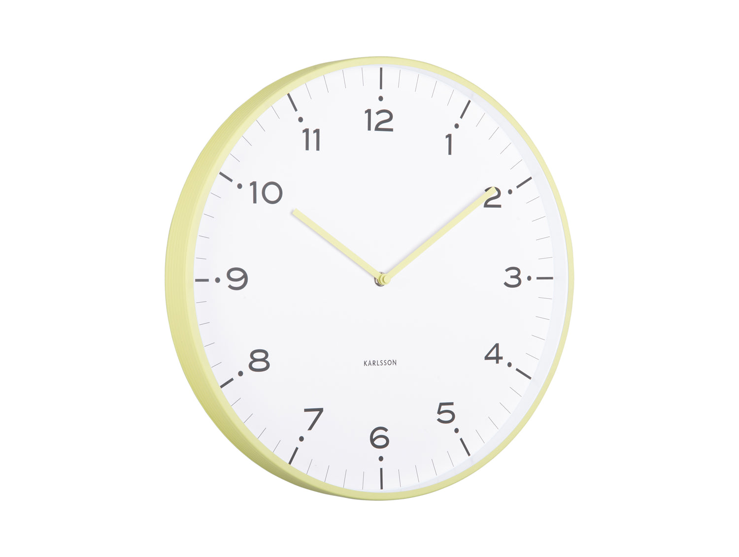 Karlsson Circus Rings KA6011GR Wanduhr Matchagrün • Geräuschloses Sweep-Uhrwerk • Eisen-Ringdesign