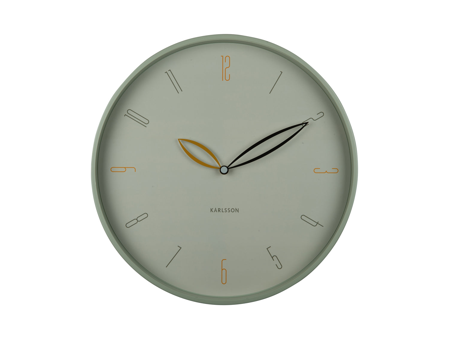 Karlsson Petals KA6012GR Wanduhr Grayed Jade • Geräuschloses Sweep-Uhrwerk • Design von Boxtel & Buijs