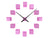 Karlsson DIY Cubic Metallic KA5974PI Wanduhr Metallic Dunkelrosa • Individuelle Würfel-Gestaltung • Skandinavisches Design