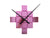 Karlsson DIY Cubic Metallic KA5974PI Wanduhr Metallic Dunkelrosa • Individuelle Würfel-Gestaltung • Skandinavisches Design