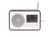 Karlsson FM Radio KA6036DW Wecker Dunkelholz • FM-Radio mit Teleskopantenne • Digitales Display mit Temperatur, Bild 2