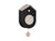 Karlsson Grato Cuckoo KA6026BK Wanduhr Schwarz/Warmgrau • Kuckucksruf zur vollen Stunde • Schwingendes Pendel