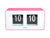 Karlsson Funky Flip KA6042BP Wanduhr Pink • Klappzahlen-Anzeige • Tisch- und Wandmontage, Bild 2