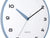 Karlsson Brisk Dome KA6028BL Wanduhr Klassischblau • Geräuschloses Sweep-Uhrwerk • Gewölbte Dome-Linse, Bild 3