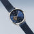 Orologio da uomo automatico Bering 16743-307 • Vetro zaffiro antigraffio • Bracciale milanese blu