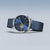 Orologio da uomo automatico Bering 16743-307 • Vetro zaffiro antigraffio • Bracciale milanese blu