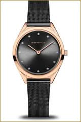 Orologio da donna Bering Ultra Slim 17031-162 • Vetro zaffiro antigraffio • Bracciale milanese sottile