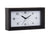 Karlsson Lujo Rectangle KA6066BK Wecker Schwarz • Geräuschloses Sweep-Uhrwerk • Retro-Design