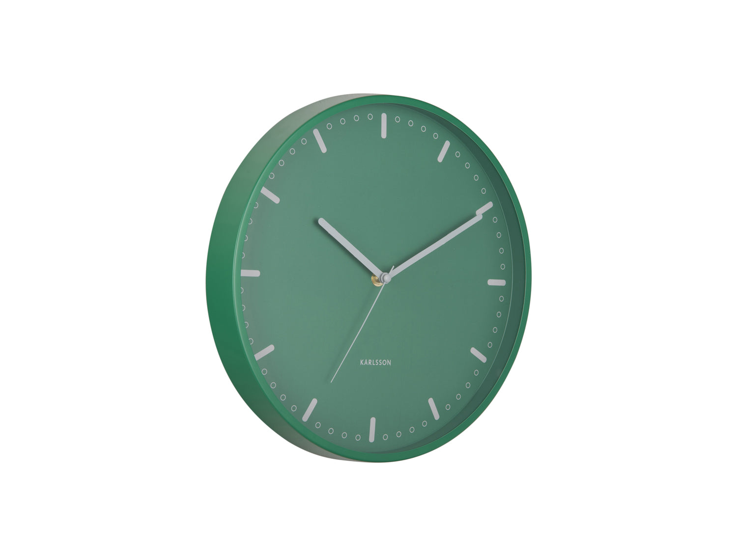 Karlsson Cool Retro KA6071GR Wanduhr Retrogrün • Geräuschloses Sweep-Uhrwerk • Retro-Design