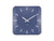 Karlsson Sucinto Dome Square KA6085BL Wanduhr Marineblau • Geräuschloses Sweep-Uhrwerk • Design von Armando Breeveld