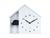 Karlsson Peeking Doggy KA6097WH Wanduhr Weiß • Stündliches Hundegebell • Geräuscharmes Sweep-Uhrwerk