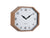 Karlsson Modern Factory Octagon KA6067BR Wecker Mokkabraun • Geräuschloses Sweep-Uhrwerk • Retro Oktagon-Design, Bild 3