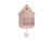 Karlsson Dupla Color Cuckoo KA6081LP Wanduhr Softpink & Kobaltblau • Kuckucksruf stündlich • Klassisches Pendel, Bild 5