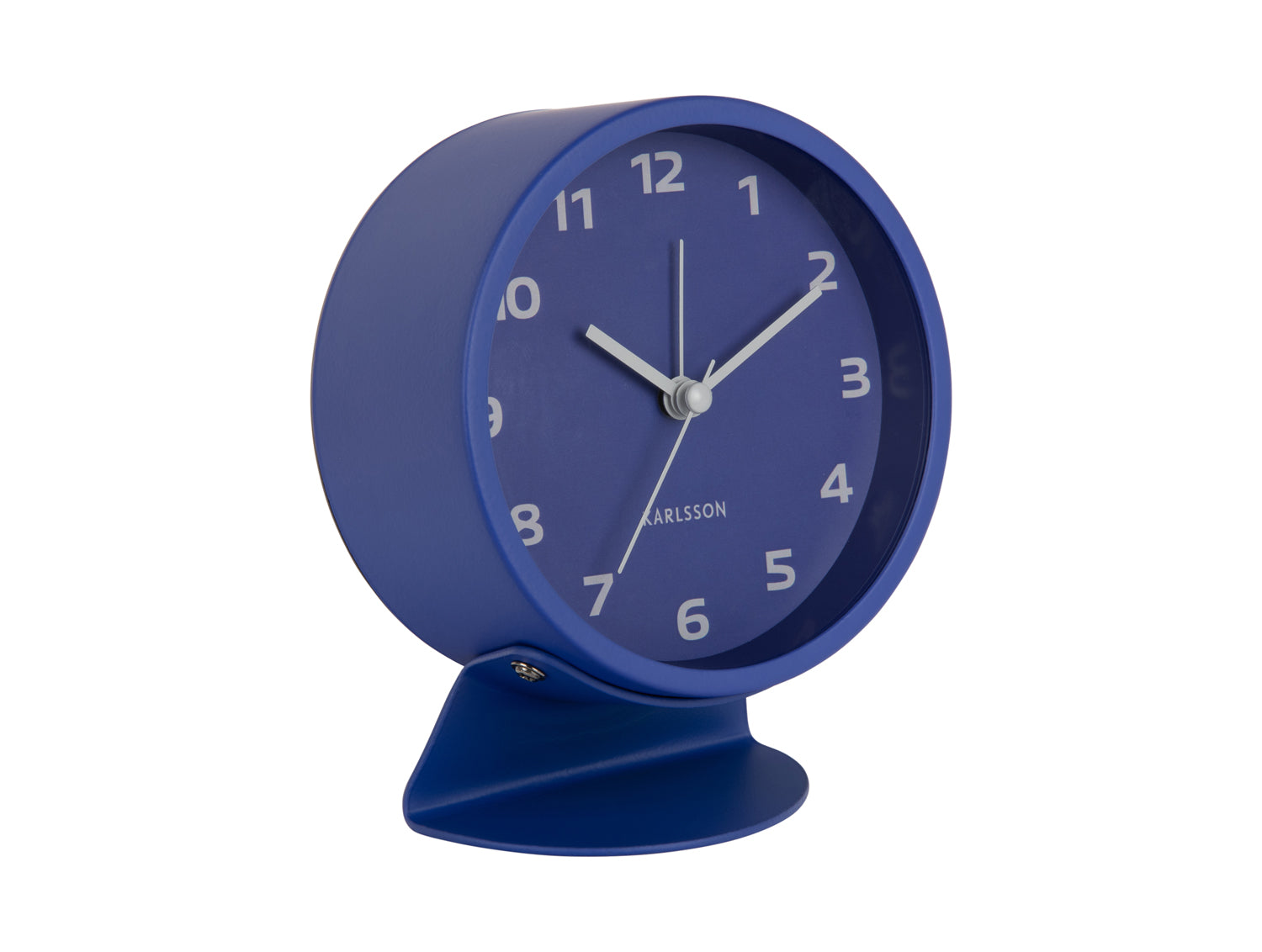 Karlsson Cool Retro KA6082BL Wecker Kobaltblau • Geräuschloses Sweep-Uhrwerk • Retro-Design
