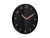 Karlsson Amena KA6083BK Wanduhr Schwarz • Geräuschloses Sweep-Uhrwerk • Holzoptik-Ziffern