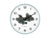Karlsson Open Gear KA6093BL Wanduhr Mistblau & Dschungelgrün • Geräuschloses Sweep-Uhrwerk • Sichtbares Zahnradwerk