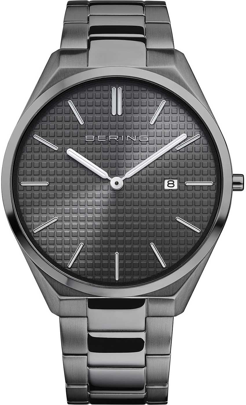Orologio da uomo Bering Ultra Slim 17240-777 • Vetro zaffiro antigraffio • Design ultrapiatto