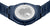 Fondello orologio da uomo Bering con mappa del mondo incisa, cinturino in metallo blu scuro