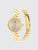 Tommy Hilfiger Ella 1782685 Damenuhr Gold • Dünnes Stahlarmband • Grau-Goldenes Ziffernblatt