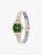 Tommy Hilfiger Norah 1782907 Damen Armbanduhr Grün • Tonneau-Gehäuse vergoldet • Römische Ziffern auf Smaragdgrünem
