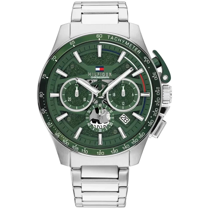 Tommy Hilfiger Bank 1792293 Herren Armbanduhr • Quarzwerk • Edelstahlgehäuse