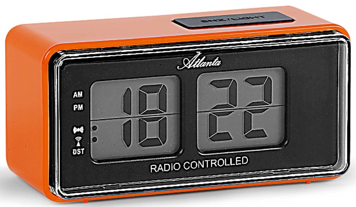 Sveglia Atlanta Retro-Design 12,5 x 6 x 6 cm Plastica • Orologio radiocontrollato DCF77 • Funzione snooze