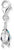 Charm Ciondolo Pesce con Pietre Blu - Argento Sterling 925