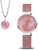 Orologio da donna Bering Classic 19031-989-GWP • Vetro zaffiro • Maglia milanese