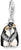 Ciondolo a forma di pinguino 3D, argento sterling 925, con piccola asola per appenderlo