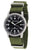 Messerschmitt ME 262 262-S Herren Armbanduhr Schwarz • Mineralglas • Olivgrünes Textilband