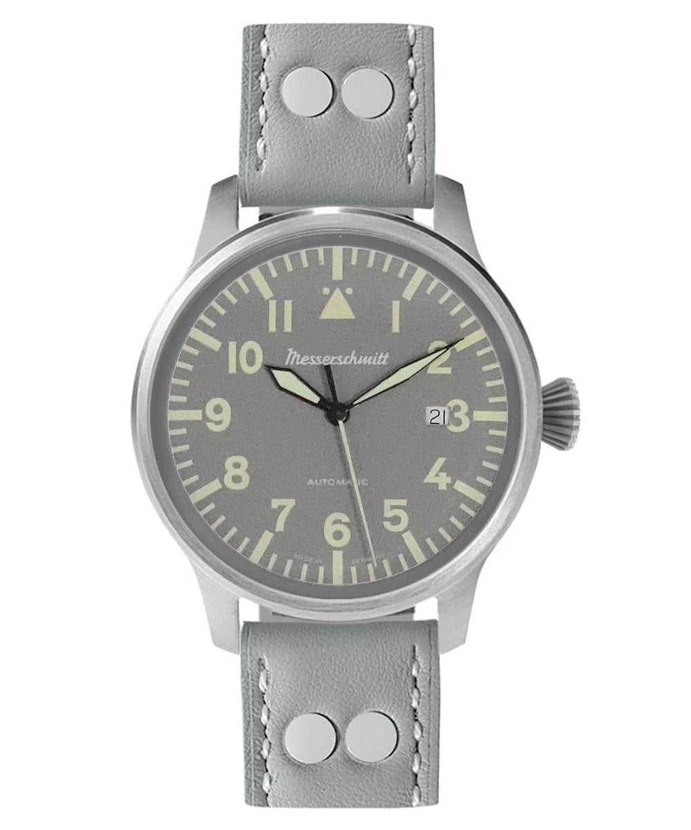 Messerschmitt ME-7H153-L Herrenuhr Automatik Grau • Sellita SW200 • Made in Germany