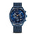 Bering 19240-397 Herrenuhr Chronograph Blau • Saphirglas • Milanaise-Armband