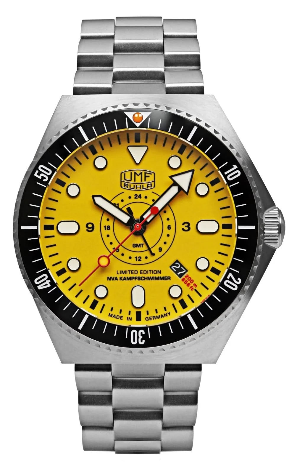 Orologio da uomo UMF Ruhla NVA 1932M-5 • Made in Germany • GMT