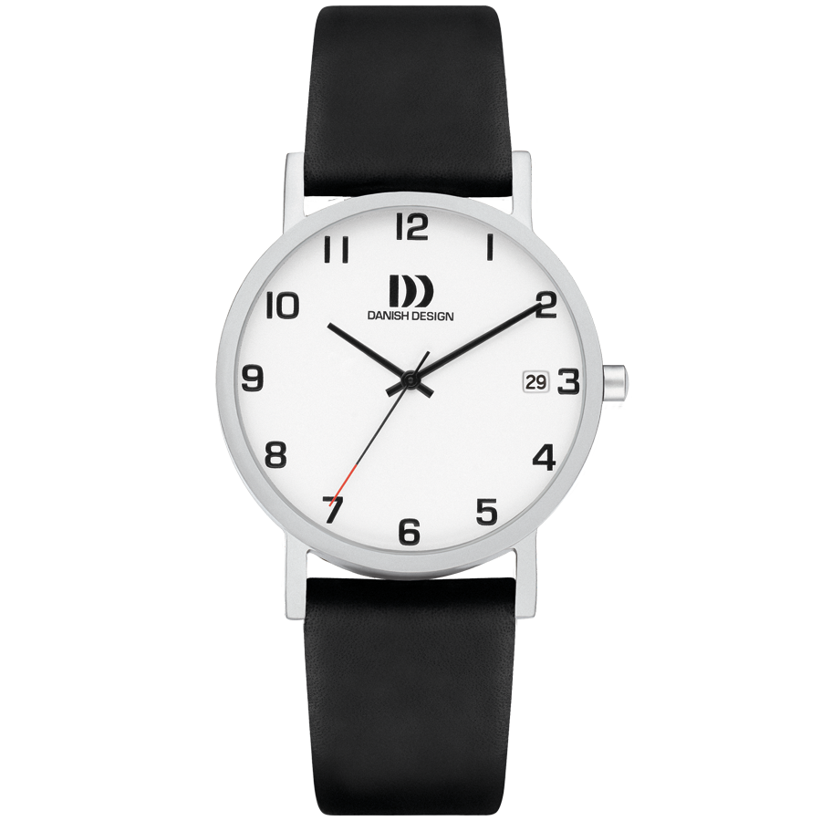 Danish Design Gløbe IQ82Q199 Rhine Medium Herrenuhr Silber • Titan-Gehäuse • Arabische Ziffernindizes