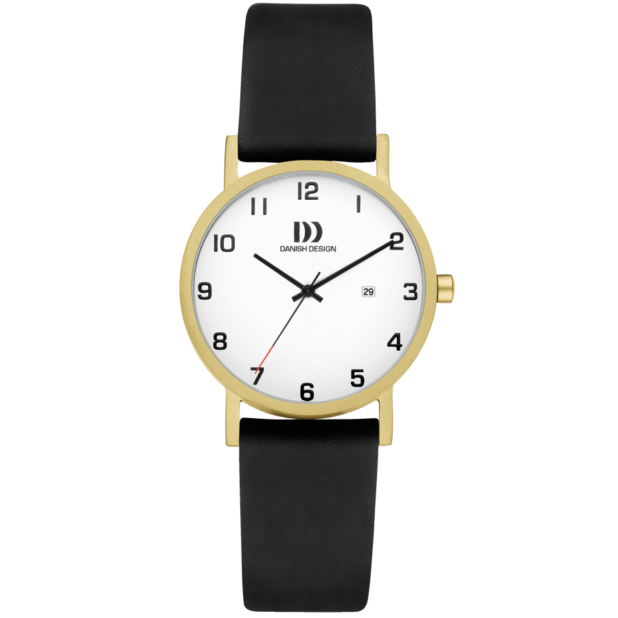 Danish Design Gløbe IV81Q199 Damenuhr Weiß • Titangehäuse • Mineralglas